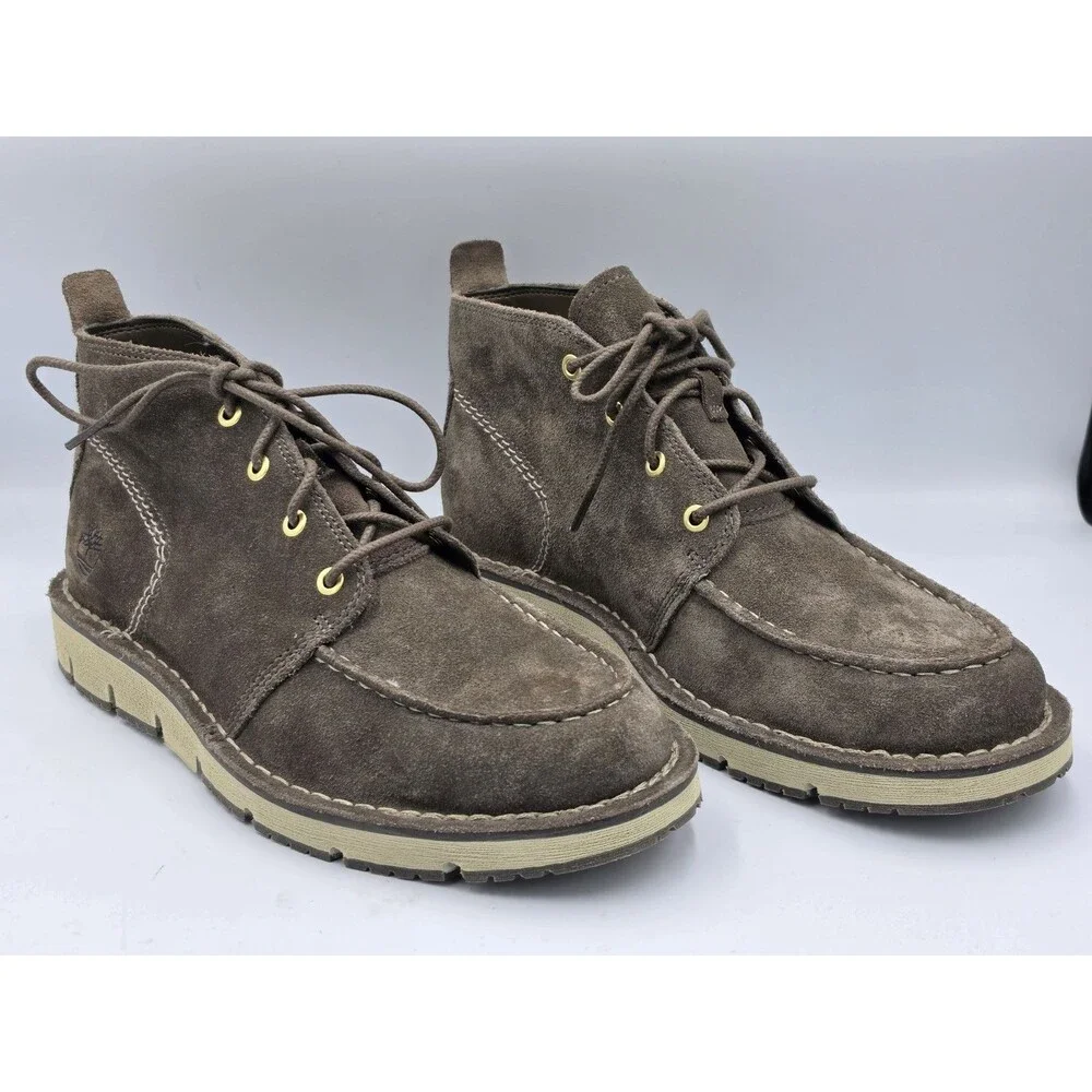 Timberland Westmore Mens Suede Leather Chukka Boots Canteen Moc-Toe Mid Size 10
